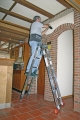 Шарнирная двухсекционная лестница 2x6